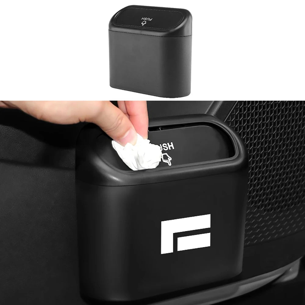 Hanging Car Trash Can Vehicle Garbage Dust Case Storage Box For BAIC JISHI Rox Adamas 2026 Square Pressing Trash Bin Accessories