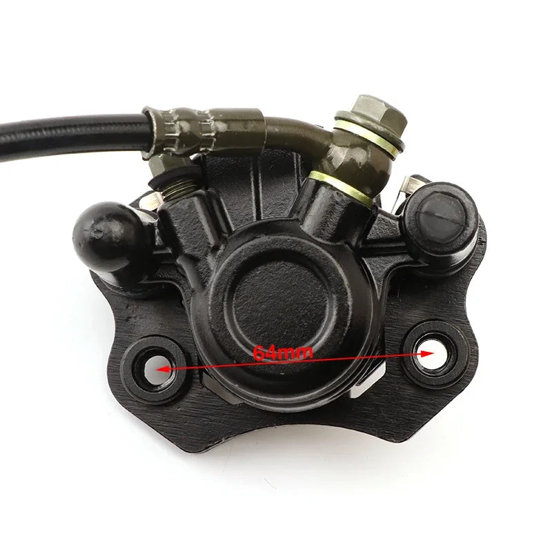 Front or Rear Disc Brake Master Cylinder Hydraulic Caliper Assembly For 50cc 70cc 90cc 110cc 125cc ATV Buggy Quad Bike Parts