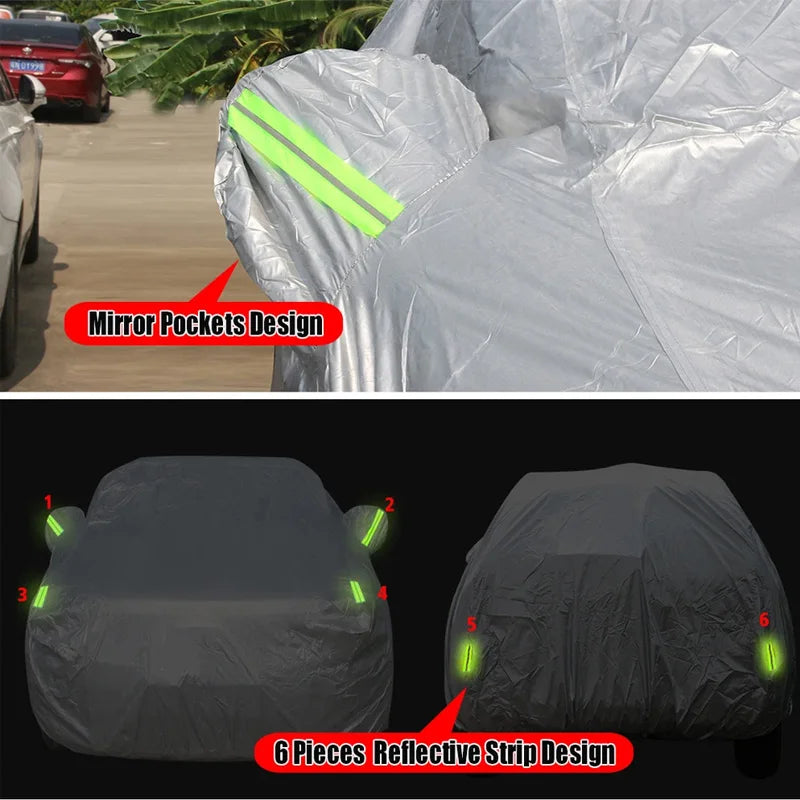 For ROX 01 Polestones 01 2023 2024 2025 Full Car Covers Outdoor Sun Anti UV Rain Snow Dust Protection Oxford Cloth Accessories