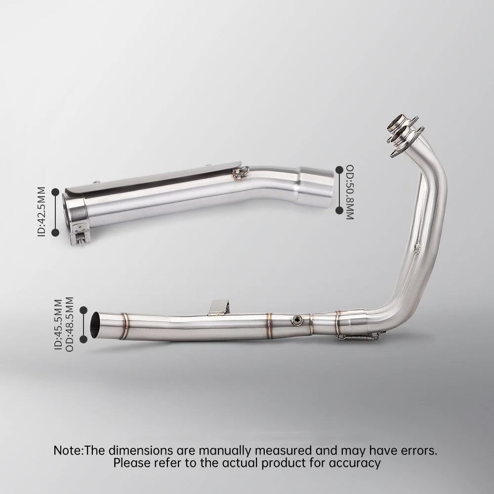 For Yamaha TENERE 700 T700 2019-2025 T7 XTZ 690 700 Motorcycle Exhaust Manifold Front Pipe Fit Original Escape Muffler