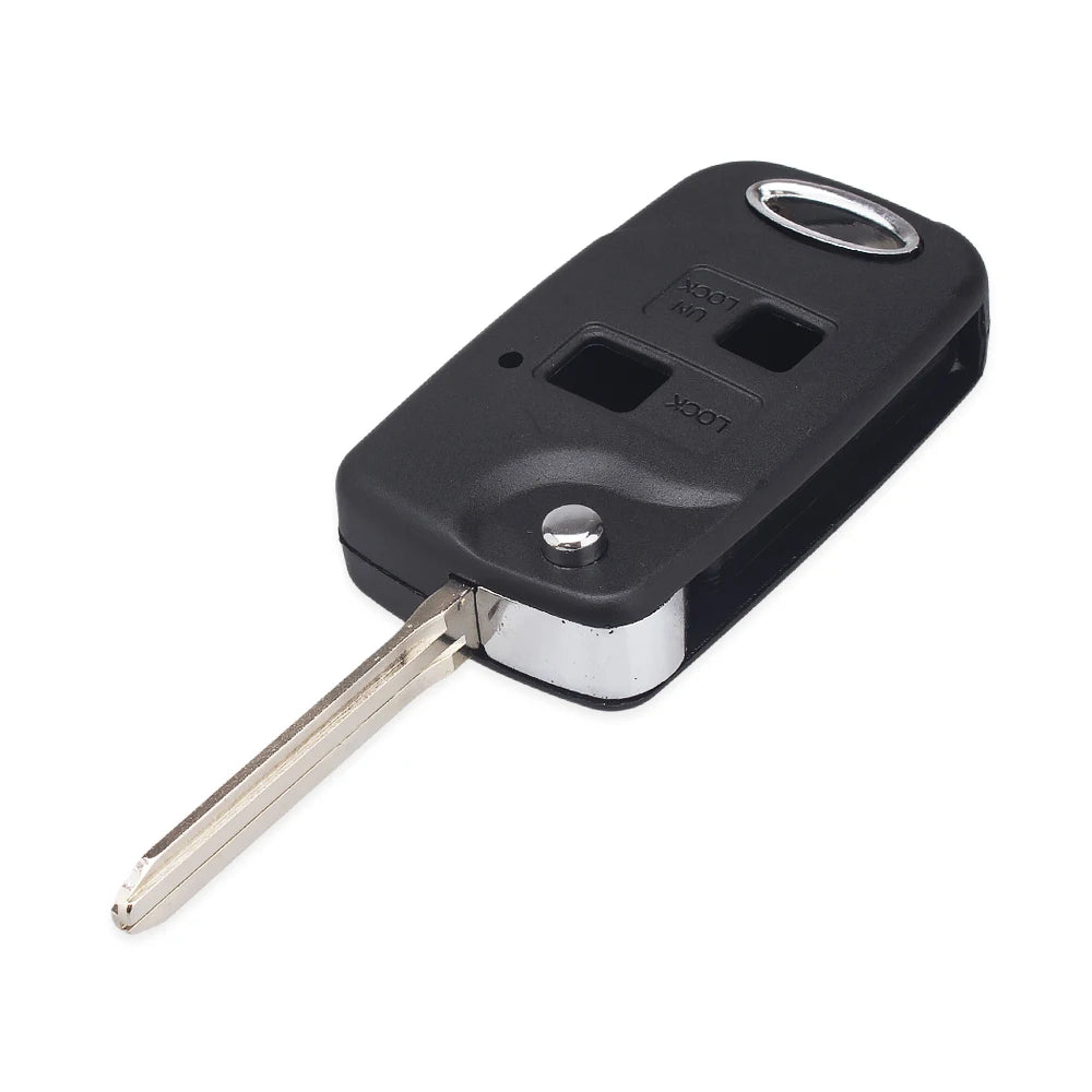 KEYYOU Modified Flip 2/3 Button Remote Key Shell Case For Toyota RAV4 Avalon Prado Tarago Camry Tarago For Lexus Es Rx Lx Gs Key