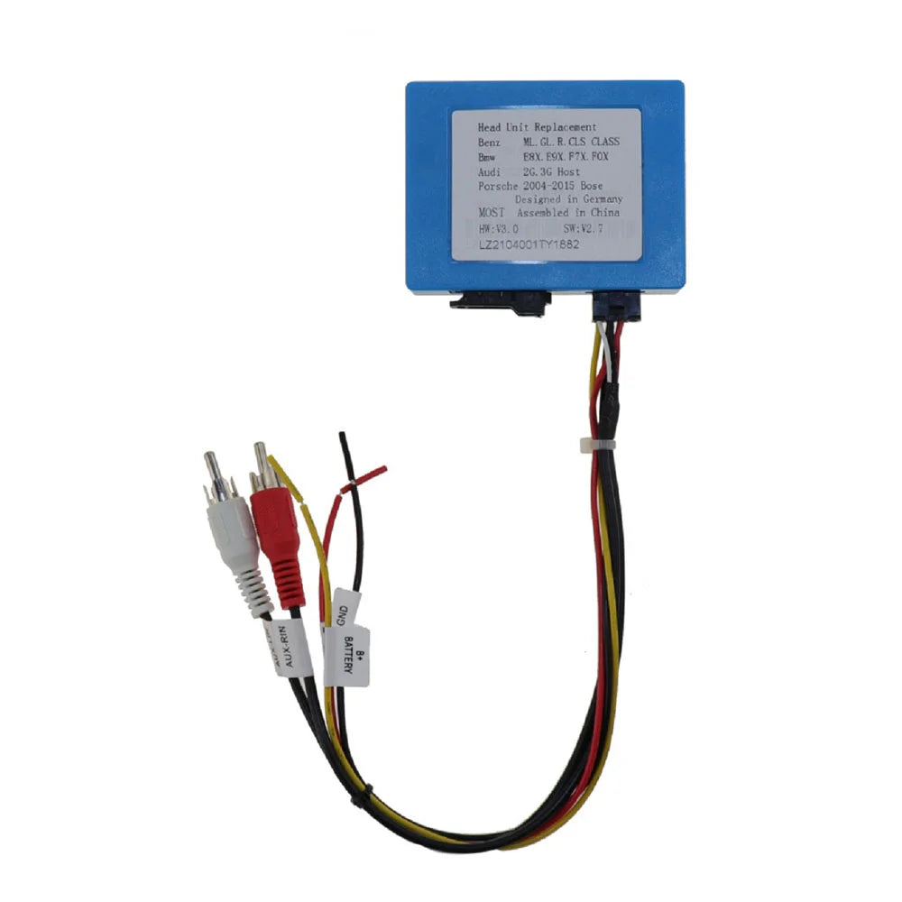 For BMW e8x e9x e7x e0x fiber recorder car aux optical fiber decider most box Mercedes ML GL r CLS class Porsche Audi 2g 3G