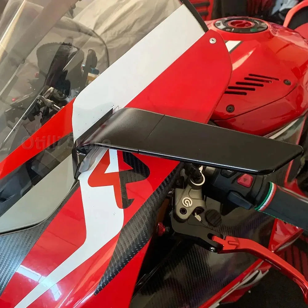 New Accessories Motorcycle For Ducati ANIGALE V4 2018-2024 With LED Turn Signals KitRearview Mirror Panigale V2 2020-2024
