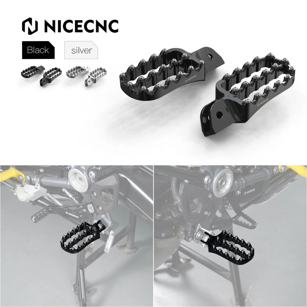 For BMW R 1200 GS 1250 GS Enlarged Wide Foot Pegs Footrest Pedal R1250GS 2019-2023 R1200GS GSA 2013-2018 R1250GS Adventure 2024