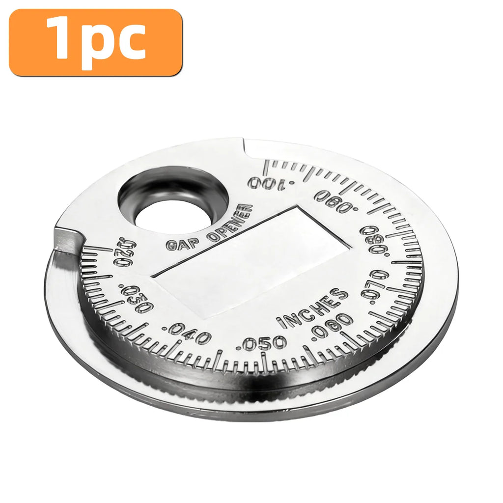 1/5/10pcs Coin Type 0.6-2.4mm Spark Plug Gap Measurement Tool For Automotive Parts Compact And Portable Universal Zinc Alloy