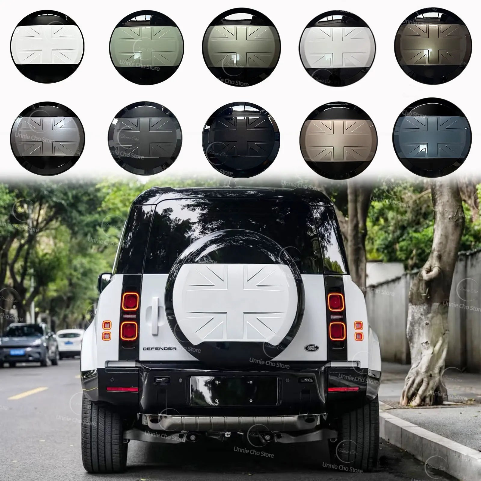For Land Rover Defender L663 Wheel Cover 90 110 Accessories Waterproof Spare Tire Case Housing Rear Tyre Protector