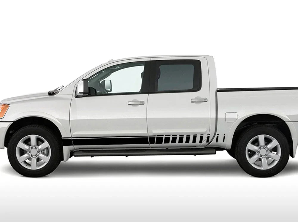 Car Door Side Sticker Pickup Stripe Style Decor Decal Auto Tuning Accessories For Nissan Titan Toyota Hilux Ford F150 Isuzu Dmax