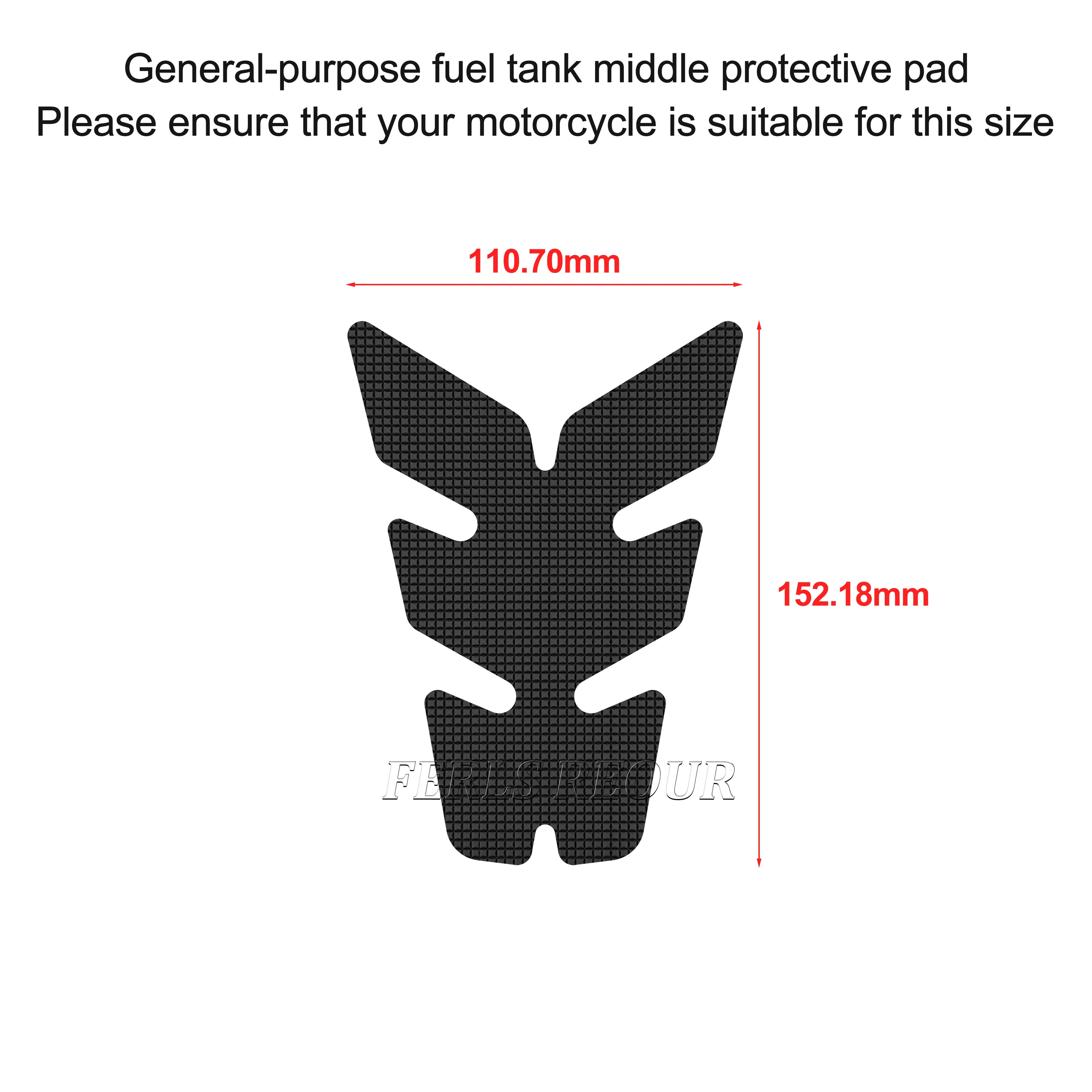 For HONDA AFRICA TWIN CRF1100 L 2020-20  Motorcycle Tank Pad Rubber Black Anti Slip Gas Fuel Tank Protector Sticker Anti Scratch