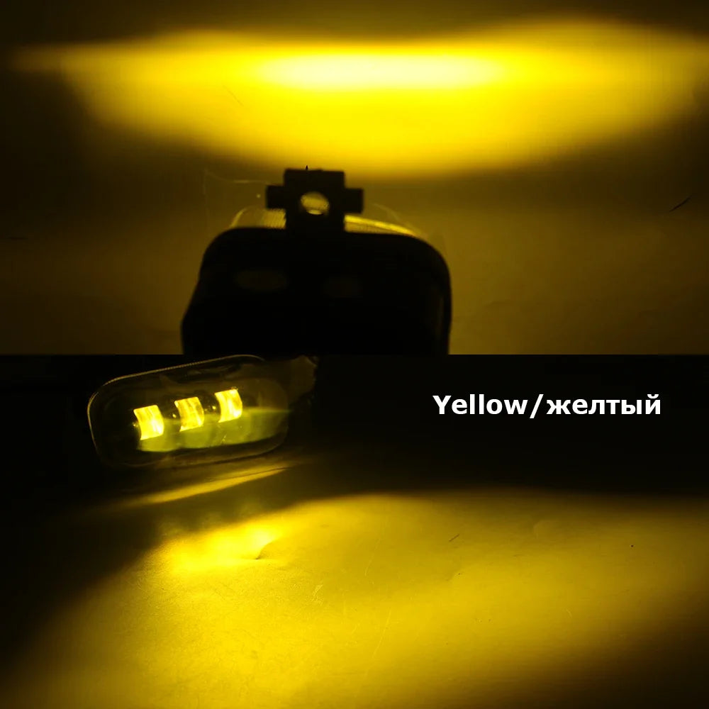 High Power 40W Led Fog Lights for Nissan Juke F16 MK II 2019 2020 2021 2022 2023 Front Head Lamp w/ Lens DRL 12V  White Yellow