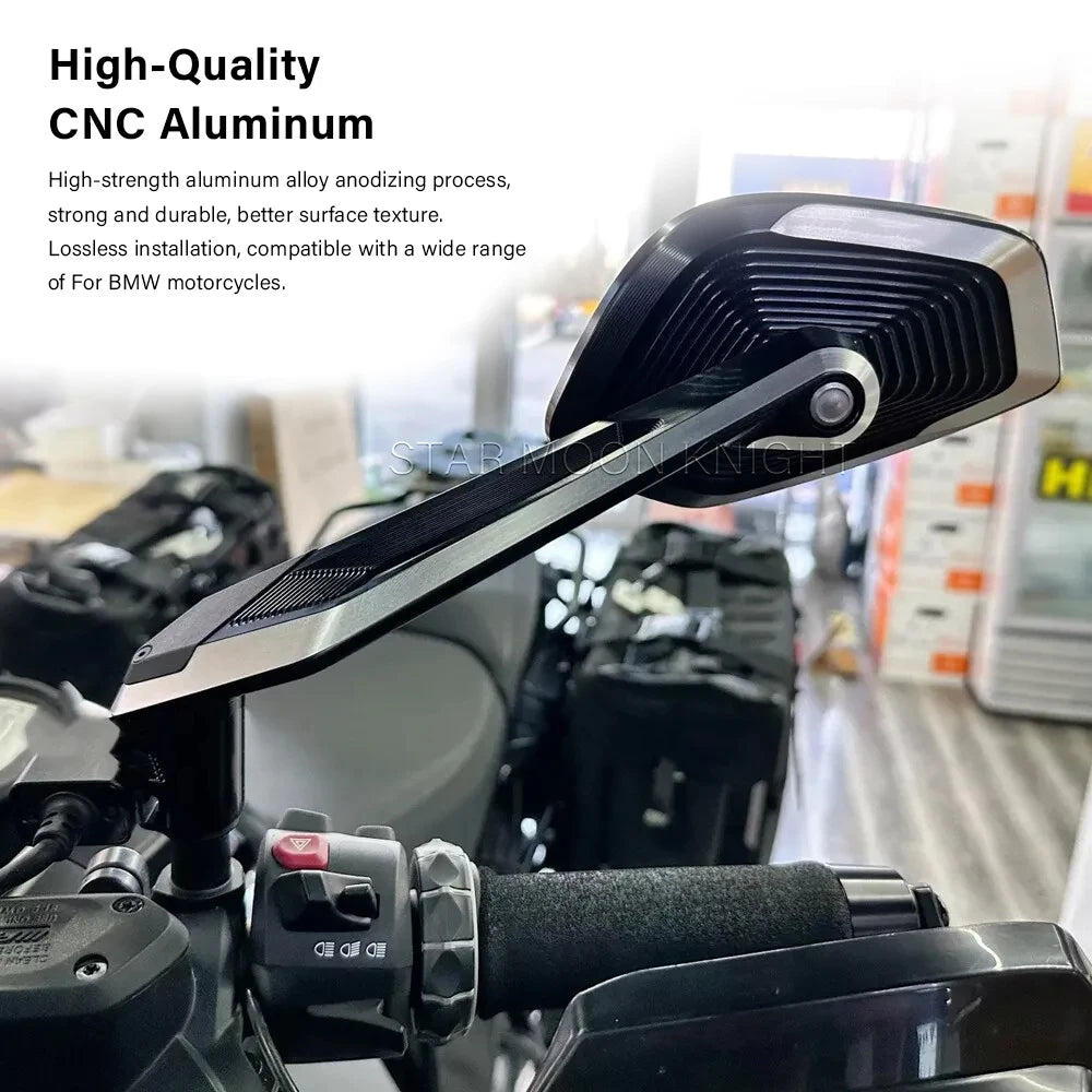 HD Enhance vision Side Mirror For BMW F850GS Adventure F 750 GS R 1300GS R1250GSA R 1250 GS Foldable Rearview Mirror Accessories