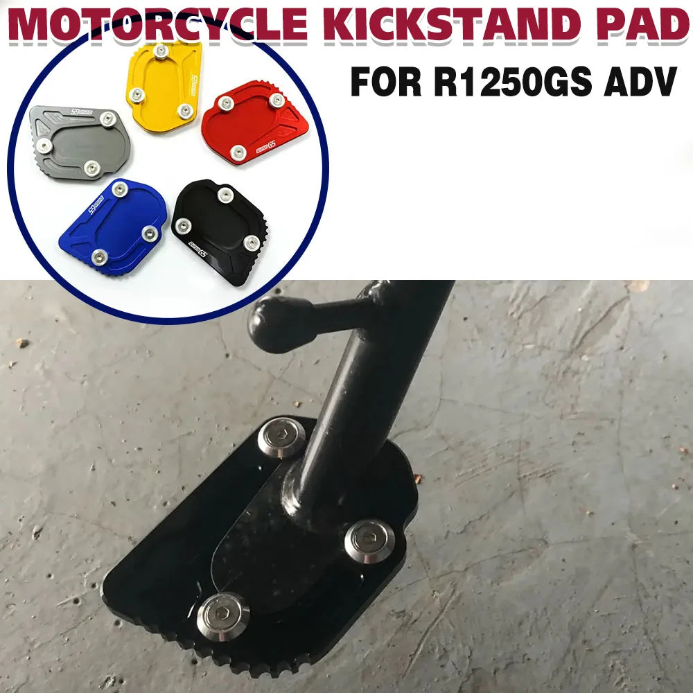 For BMW R1250 GS R1250GS R 1250 GS ADV All Years Motorcycle Accessories CNC Kickstand Extension Pad Side Stand Enlarger Plate