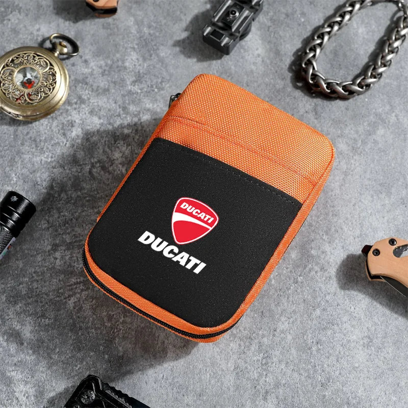 Motorcycle Logo Wallets Bank Card Coins Purses Moto Styling Accessories for Ducati Monster Panigale Superleggera V4 V2 Scrambler