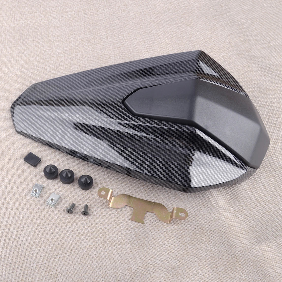Carbon Fiber Grain Rear Seat Cover Tail Cowl Fairing ABS Fit for Kawasaki Ninja 400/Z400 2018 2019 2020 2021 2022 2023