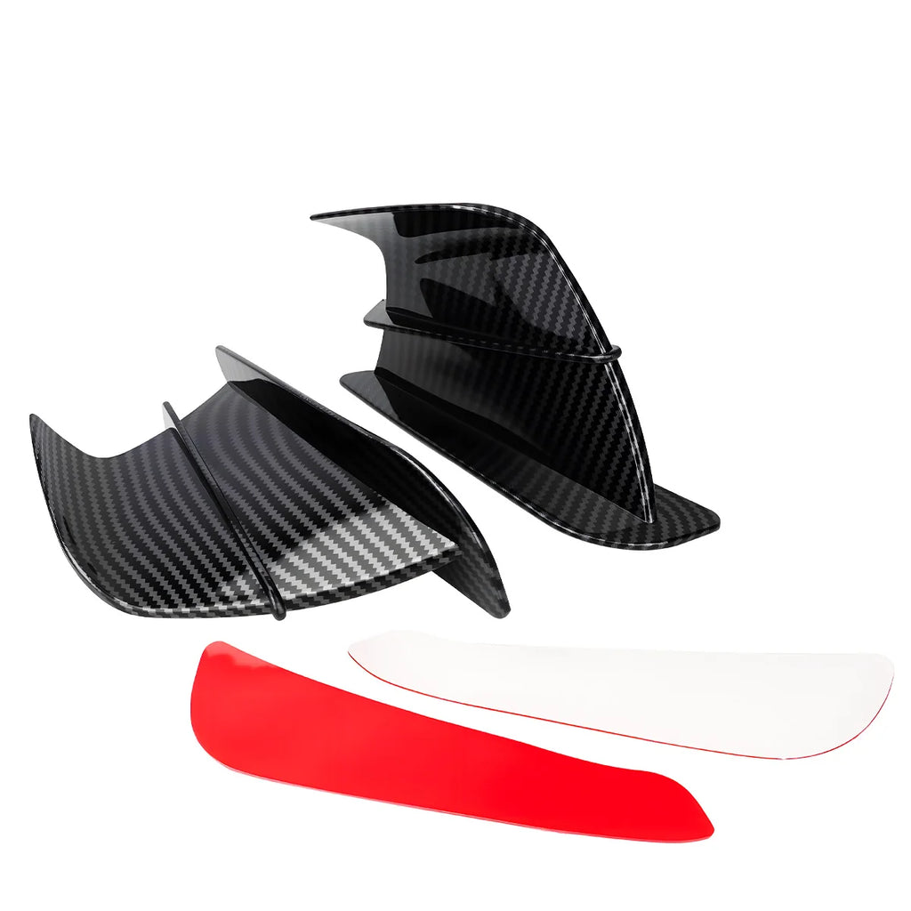Motorcycle Winglet Aerodynamic Wing Kit Spoiler For Kawasaki Ninja ZX6R YAMAHA ZYF R1 R6 Universal Motor ATV UTV Accessories
