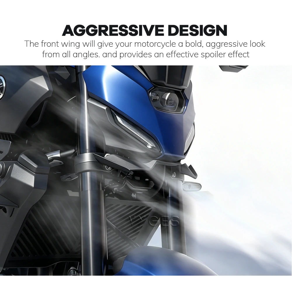 Front Spoiler Frontal Wing For Yamaha MT07 MT-07 2025- Lower Spoiler Front Lip Wind Wing Fairing Winglets Wing Deflector
