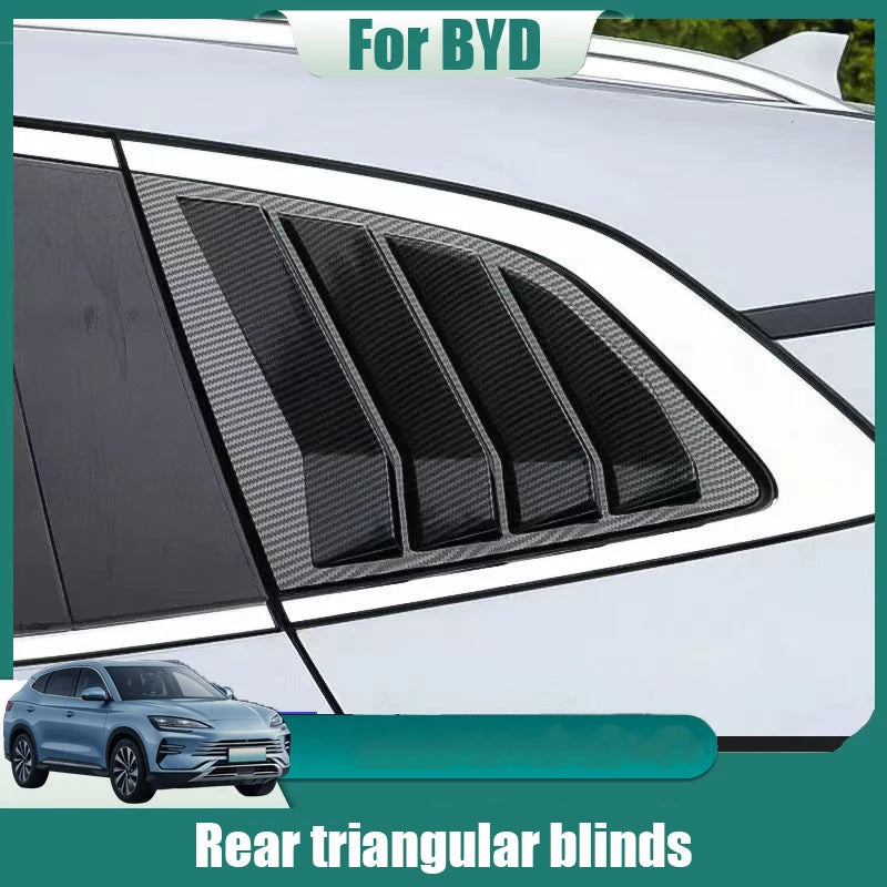 For BYD Sealion 6 Seal U Song Plus DM-i EV 2020 2024 Rear window Rear triangular blinds decorative frame Exterior modification
