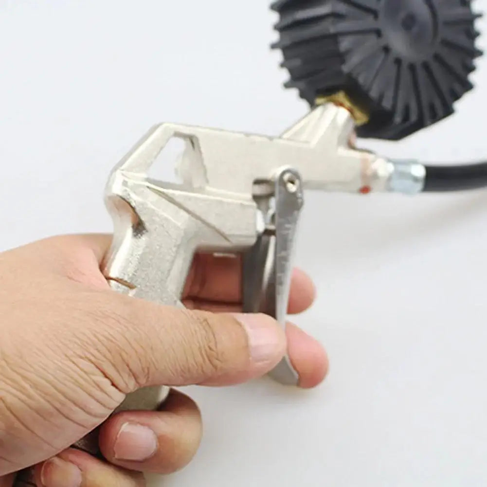 Interface Tire Pressure Gauge For Car Motorcycle SUV Inflator Pumps Tire Repair Tools Pressure Gun Type For Air Compressor