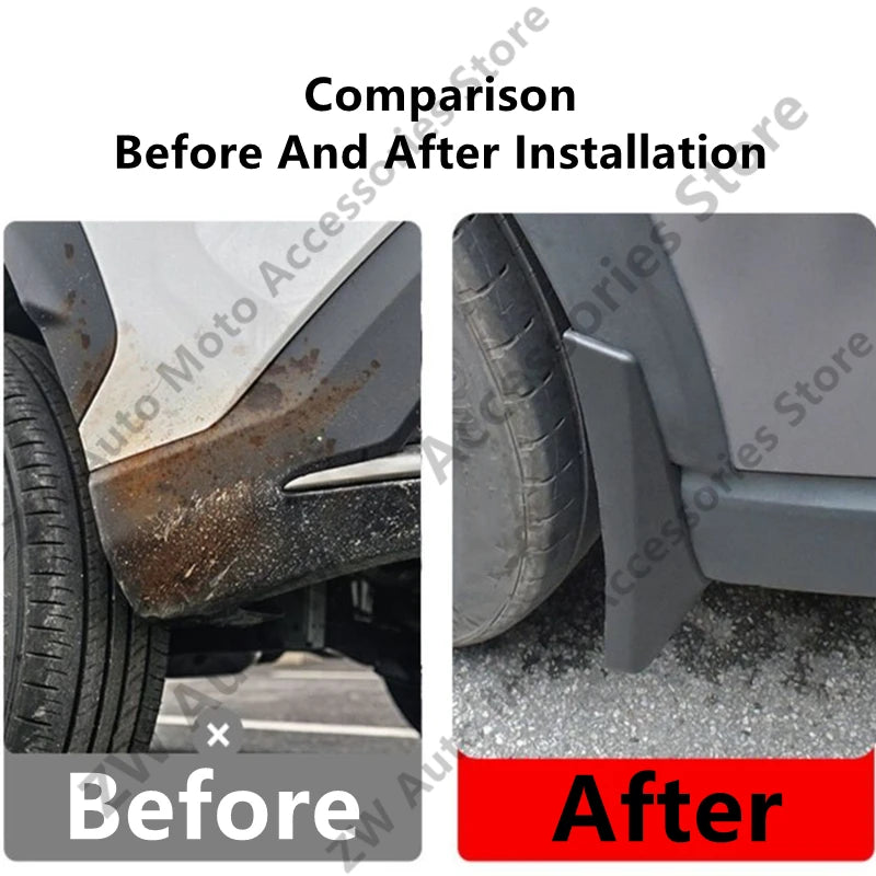 Car Mudguards For JISHI 01/POLESTONES/ROX 01 23-25 ABS Mud Guards Fender Flare Mudflaps Exterior Parts Auto Accessories
