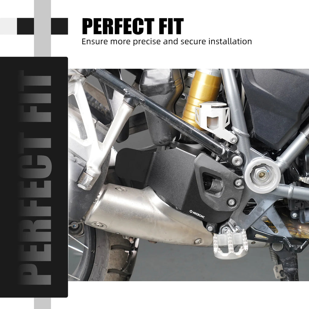 NICECNC Motorcycle Anti-heat Spoiler Exhaust Flap Cover For BMW R1250GS 2019-2023 R 1250 GS R 1250GS R1250 GS 2023 2022 2021