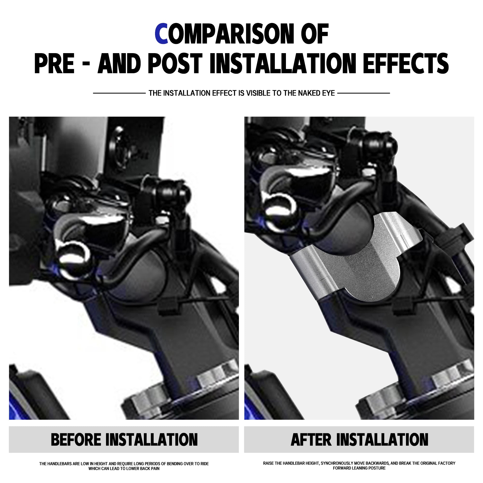 For yamaha MT 07 MT07 mt07 2021-2025 Extend Adapter mt07 Motorcycle Handlebar Riser Bar Mount Handle Clamp