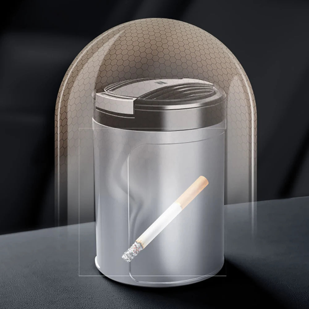 Car Ashtray With Lid LED Light Fit For  2023 2024 2025 2026 BAIC JISHI Polestone 01 Rox 01 Metal Lined Car Interior Ashtray