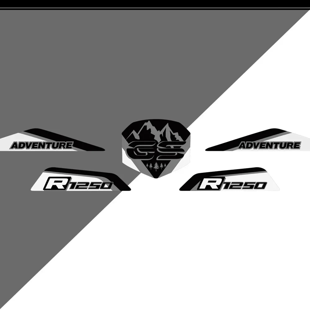 Motorcycle Stickers Adventure Front Beak Fairing Extension Wheel Extender Cover Decal For BMW R1250GS LC ADV R 1250 GS HP