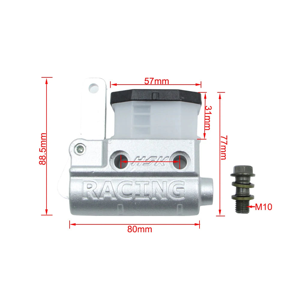 Hydraulic Disc Brake Master Cylinder Caliper Foot Brake Fit For DIY Venue Racing Drift Kart Tricycle ATV Quad Bike Replace Parts