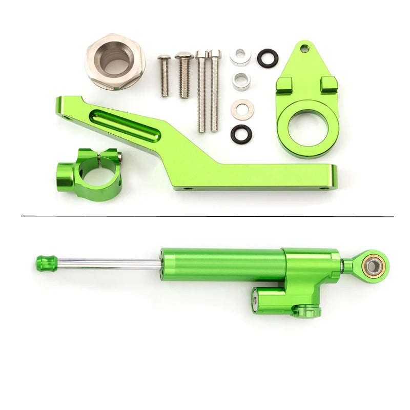 2024 For Kawasaki Ninja ZX-6R ZX6R 636 600 2009 2010 2011 2012 2013 2014 2015 2016 2017 2018-2025 Steering Damper Bracket Kit