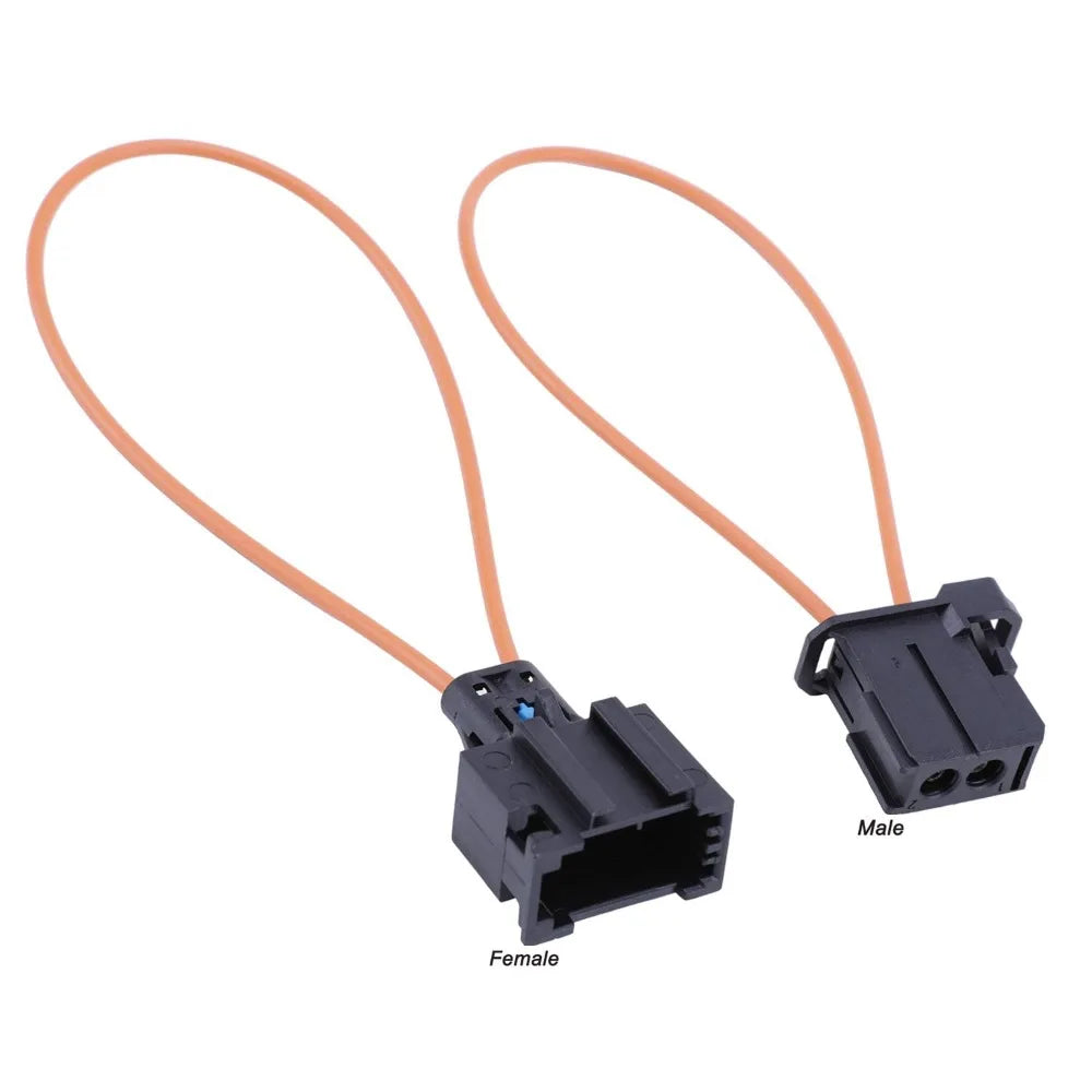 2Pcs MOST Fiber Optic Loop Bypass Female & Male Adapter for Car Radio Audio Mercedes BMW VW Audi Porsche SOS Fix