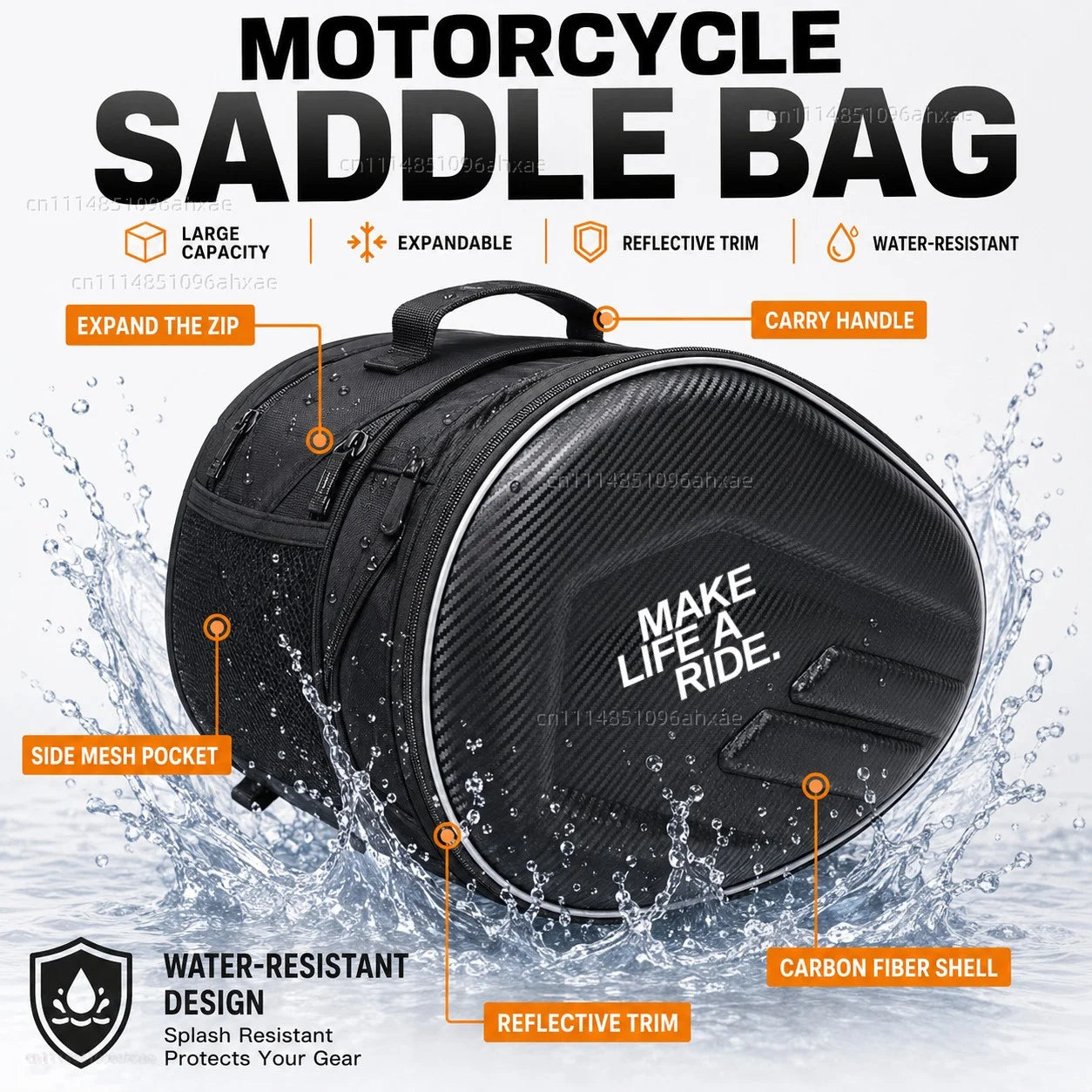 For BMW R1200GS R1250GS R 1200GS R1250 GS R 1250 LC ADV 2PCS Motorcycle Pannier Bags Luggage Saddle Bags Side Storage Fork