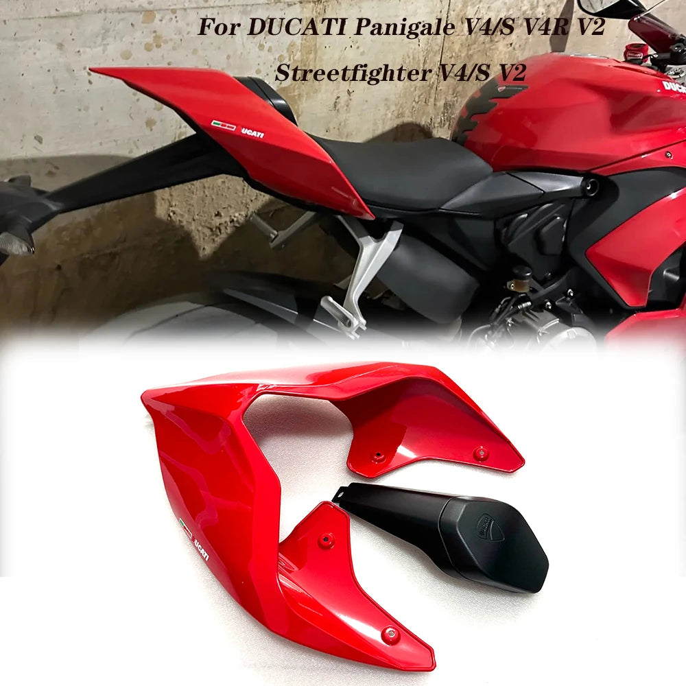 New Motorcycle Carbon Fiber Rear Hump Seat Cowl For DUCATI Superleggera Panigale V2 V4 V4S V4R Streetfighter V4/S V2 Accessories