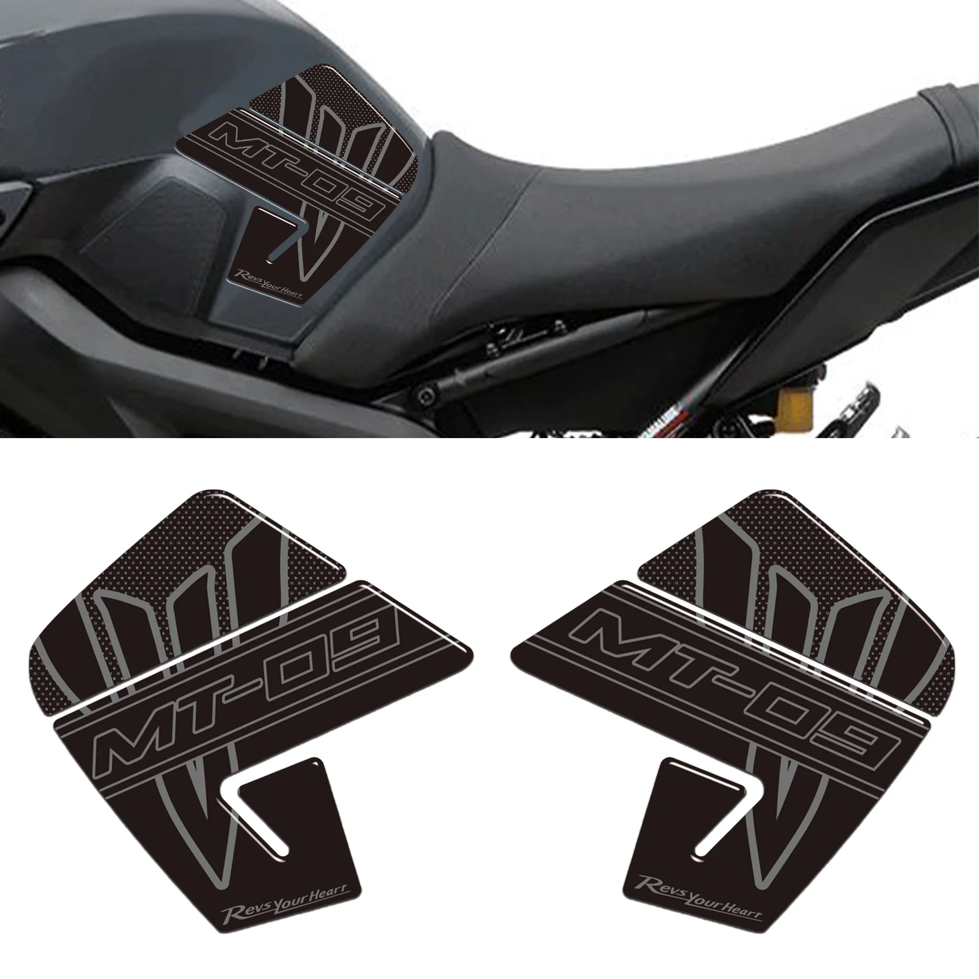 For Yamaha MT07 MT 07 SP  Motorcycle Stickers adhesive decals Wind Deflector Windscreen Protector Tank Pad Kit Knee 2021 2024