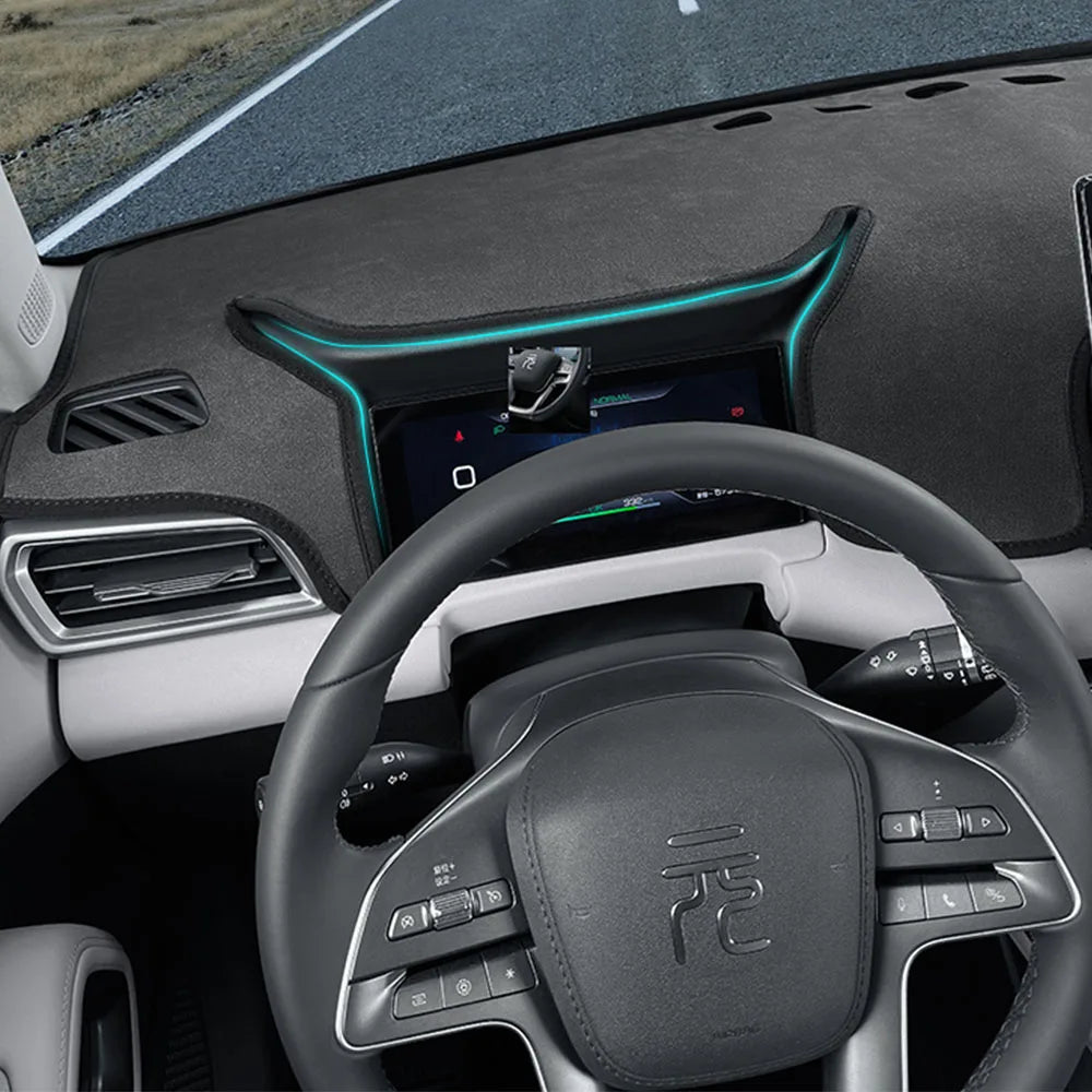 For BYD Atto 2 Yuan UP 2024 2025 Instrument Panel Light Shielding Pad Interior Supplies Anti Reflective And Dustproof Pad