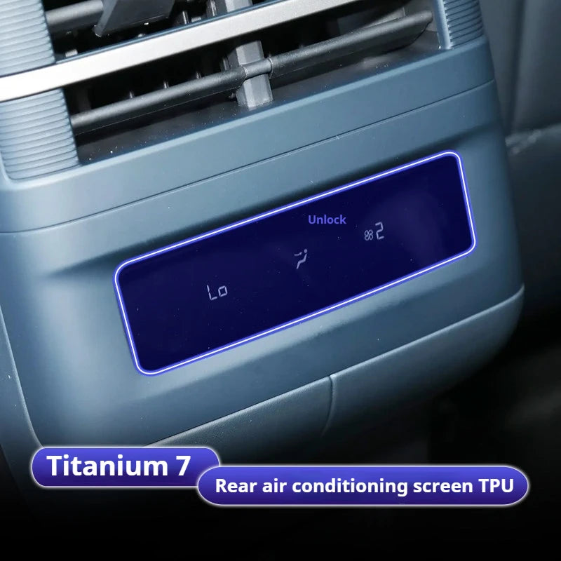 For BYD Formula Leopard 5 8 Car Interior Protection Film TPU Center Console Anti-Scratch Film Car Interior Stickers