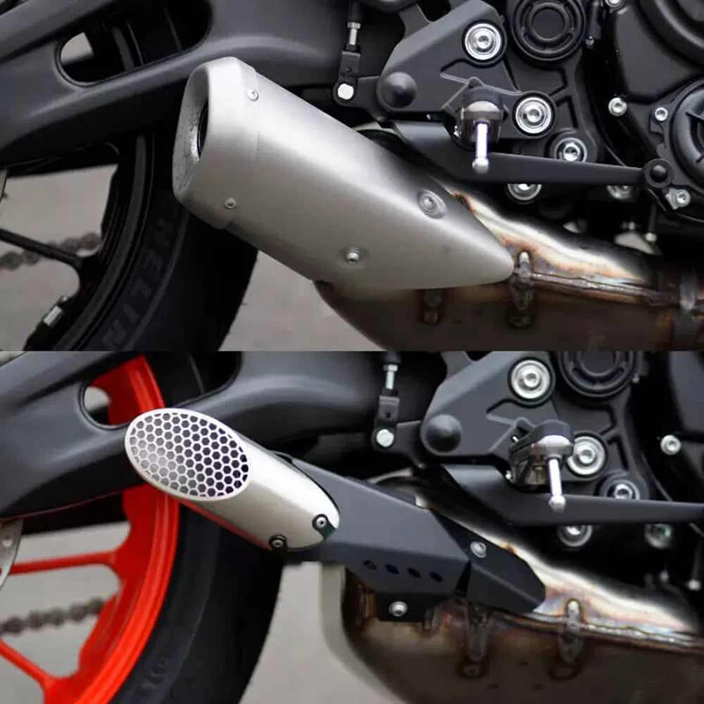 Motorcycle Exhaust Pipe Muffler Cover For YAMAHA YZF R7 MT-07 MT07 Tracer FZ-07 XSR 700 XTribute TRACER700 TRACER 2021 2022
