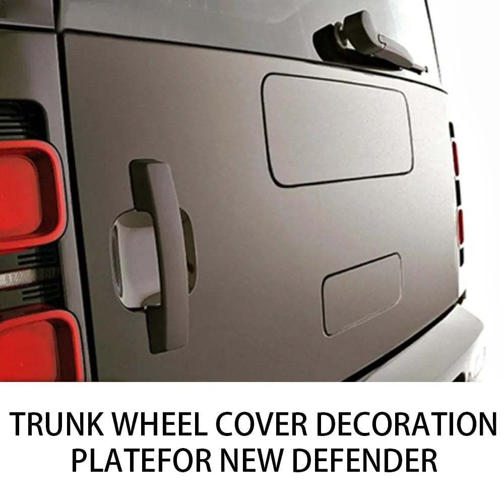For Land Rover Defender 2020-2023 90 110 Car Rear Spare Tire Cover Board Protective Cover Car Trunk Tailgate Decoration
