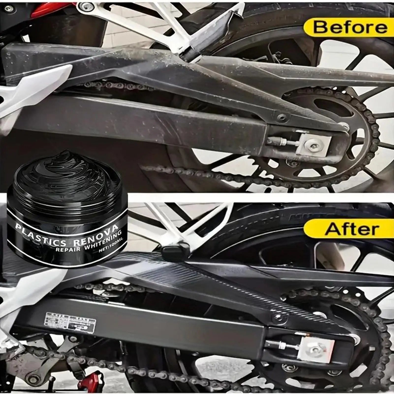 Car Plastic Restorer Auto Interior Panel Renewal Wax Coating Leather Plastic Rubber Repair Auto Reconditioning Cream Care