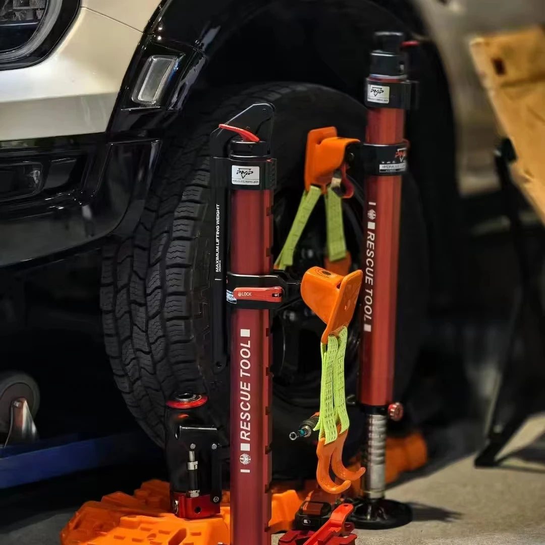 ew Portable Car Repair Top 4x4 Off-Road SUV Universal Parts2-Ton Aluminum & Steel High Lift Hydraulic Recovery Long Jack N