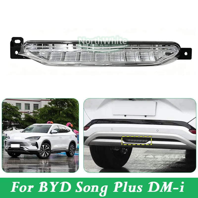Rear Bumper Center Light For BYD Song Plus DM-i Warning Light Brake Lamp