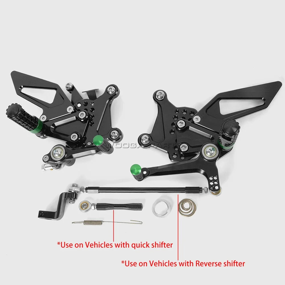 For Kawasaki Ninja ZX4R ZX4RR ZX25R Adjustable Rearset Rear Footpeg Rear Sets ZX-4R ZX-25R Backstep Back Step Kit 4 Position