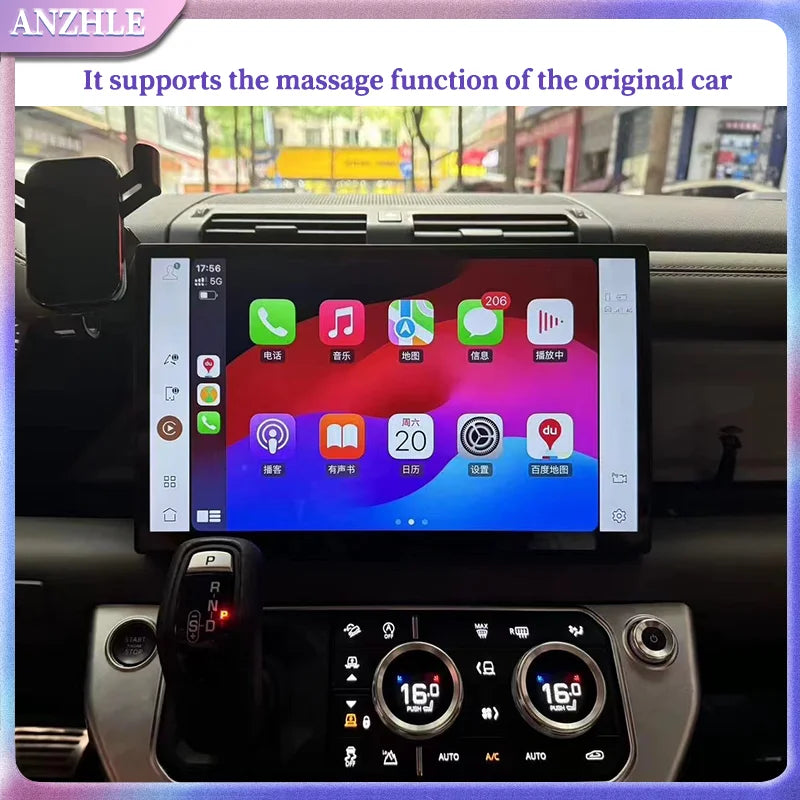 13 Inch Curved Screen For Land Rover Defender 90 110 130 L663 2020-2024 Head Unit Screen Full Touch Retain OEM Systems