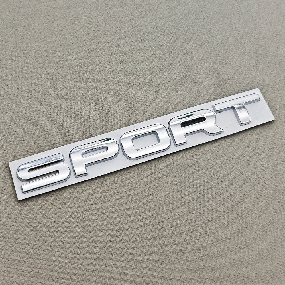 3D Metal Car Letters Sticker  Logo SPORT Badge Rear Trunk Emblem Accessories for Land Rover Discovery Range Rover Defender