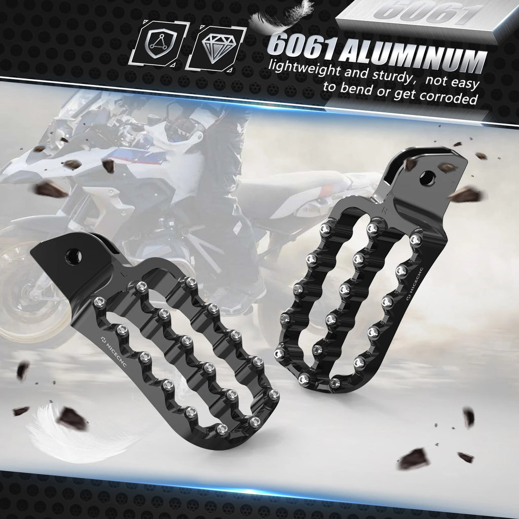For BMW R 1200 GS 1250 GS Enlarged Wide Foot Pegs Footrest Pedal R1250GS 2019-2023 R1200GS GSA 2013-2018 R1250GS Adventure 2024