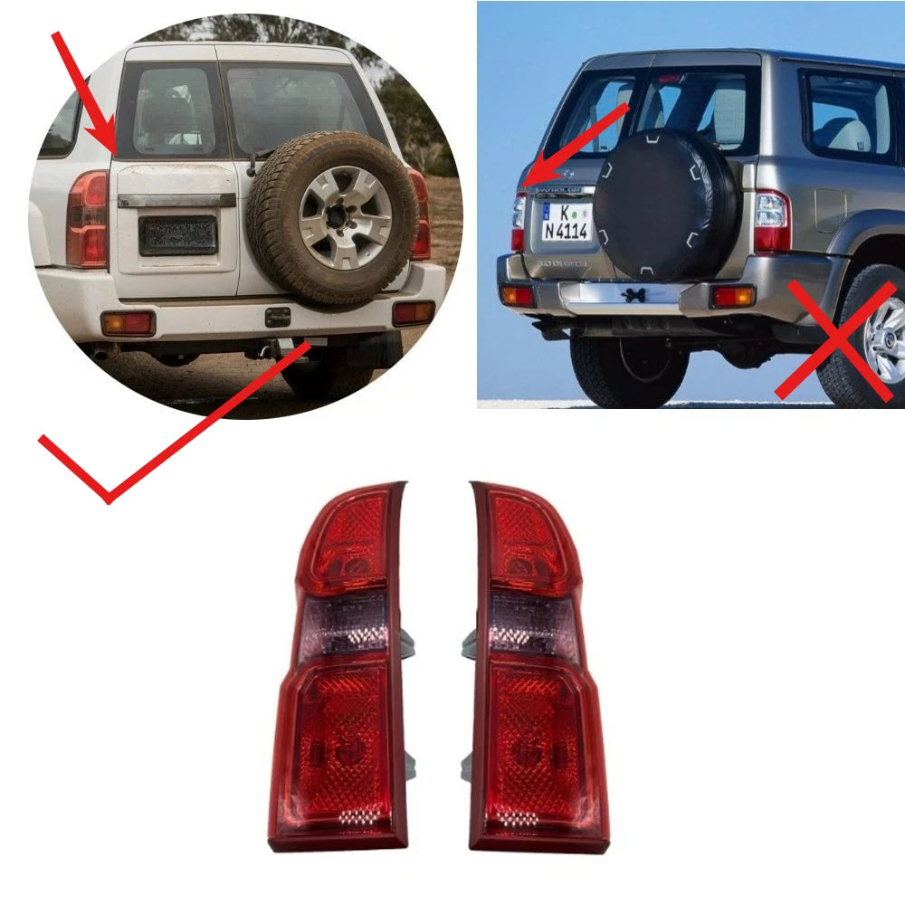 L or R Rear Lamp for Nissan Patrol Y61 GU Taillight Not Fit GR Small Model Stop Parking Light Signal