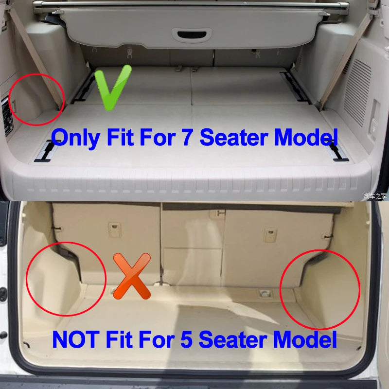 Rear Boot Cargo Liner Tray Trunk Floor Carpet Mats Mat Carpets For Lexus GX460 For Toyota Land Cruiser Prado J150 2010 - 2019