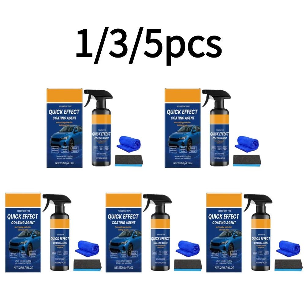 Automotive Paint Coating Agent Spray 120ml Ceramic Shine Liquid Polish Nano Protection Shield for Car Exterior Care Tools 1/5PCS