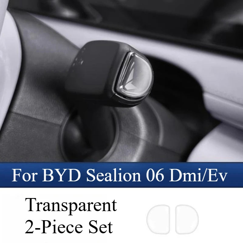 For BYD Sealion 06 Dmi/Ev Steering Wheel Epoxy Button Patch Interior Scratch Resistant Button Protector Automobiles Accessories