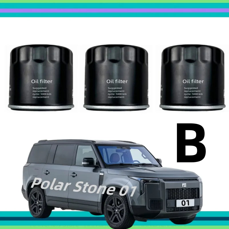 3pcs/for Polar Stone 01/Rox 01 Oil Filter, Air Filter, Air Conditioning Filter/Auto Parts