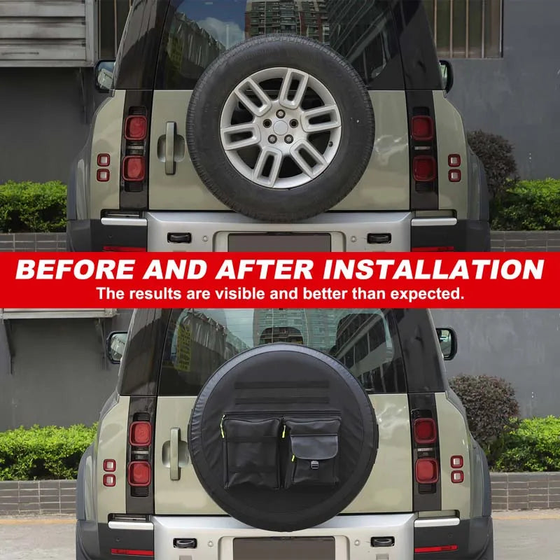 For Land Rover Defender 90 110 130 2020 2021 2022 2023 2024 2025 Car Rear Spare Tire Protective Cover Car Accessories