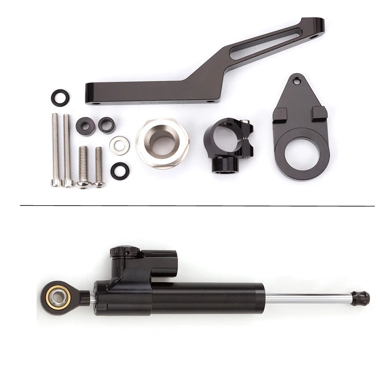 2024 For Kawasaki Ninja ZX-6R ZX6R 636 600 2009 2010 2011 2012 2013 2014 2015 2016 2017 2018-2025 Steering Damper Bracket Kit